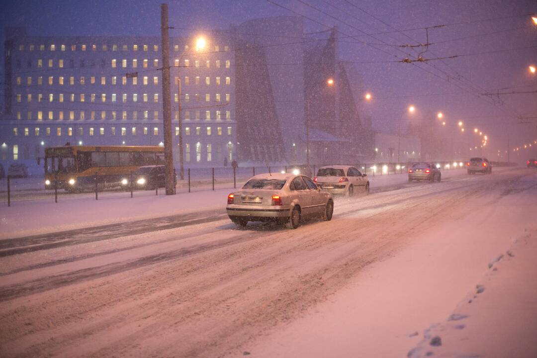Vilniuje gausiai pasnigo