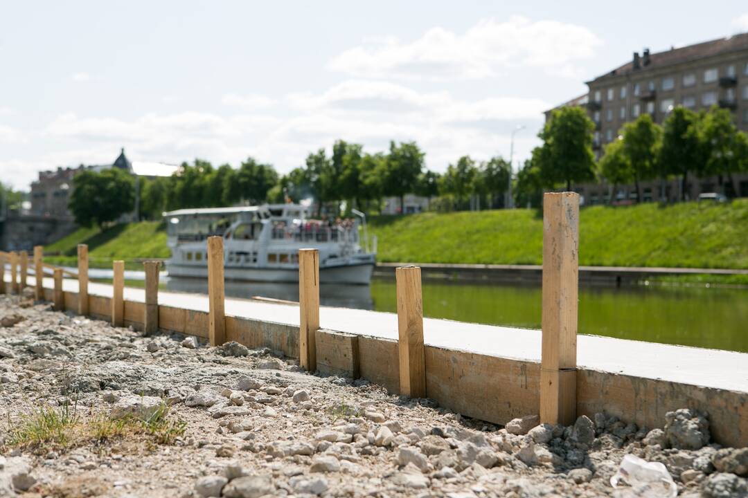 Naujas Neries krantinių tvarkymo etapas