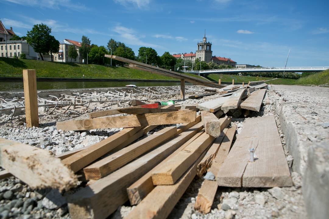 Naujas Neries krantinių tvarkymo etapas