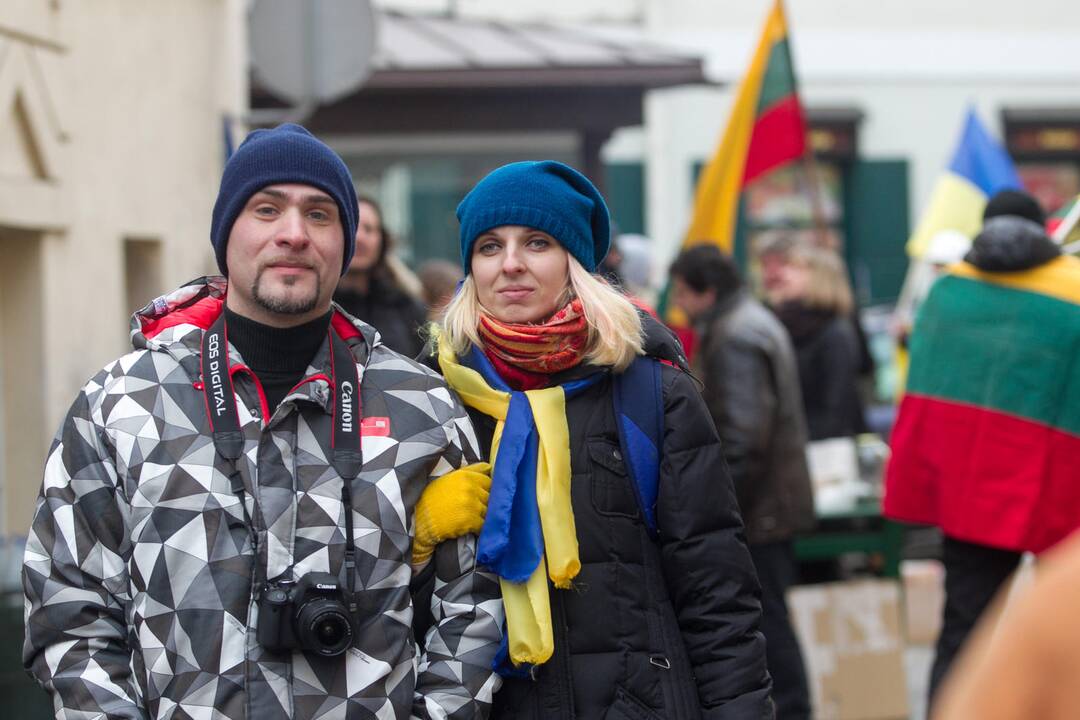 Sostinėje atidengta Užupio Respublikos Konstitucija ukrainiečių kalba