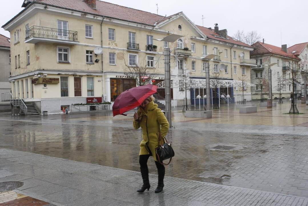 Klaipėdoje siautėjęs, bet aprimęs vėjas ir vėl sustiprės