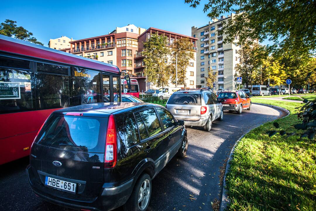 Spūstys uždarius A. Baranausko g.