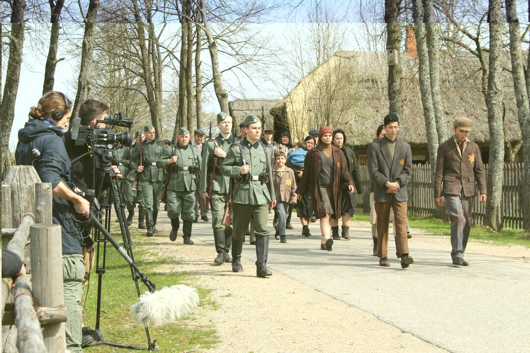 Serialo „Laisvės kaina. Partizanai“ filmavimas Rumšiškėse