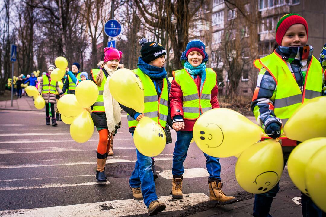 Rekordinio ilgio Lietuvos vėliava iš balionų