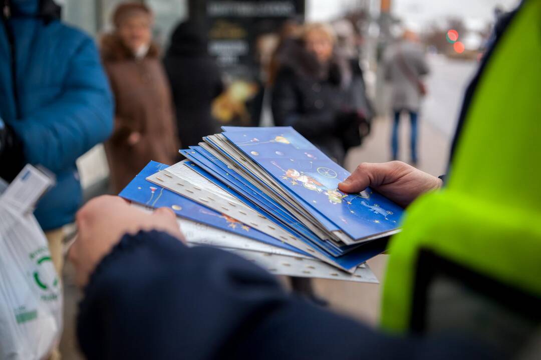 Vilniečius pradžiugino kalėdiniais atvirukais