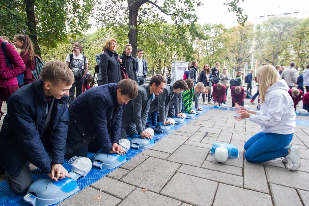 Kauniečiai mokėsi pirmosios pagalbos