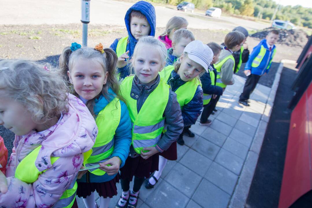 Mokiniai dalyvavo akcijoje "Į mokyklą važiuoju pats"