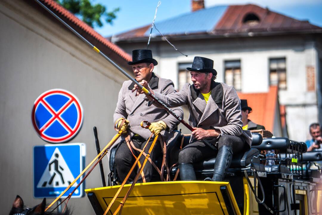 Į Kauną užsuko pašto karietos