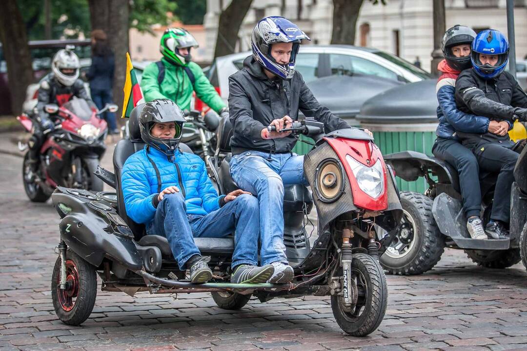 Motociklininkų paradas Kaune