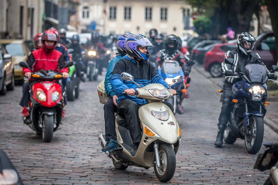 Motociklininkų paradas Kaune