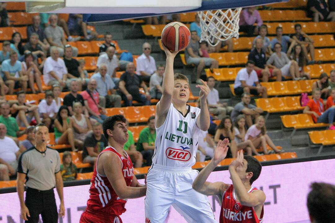 Europos jaunučių krepšinio čempionatas: Lietuva – Turkija 64:67.