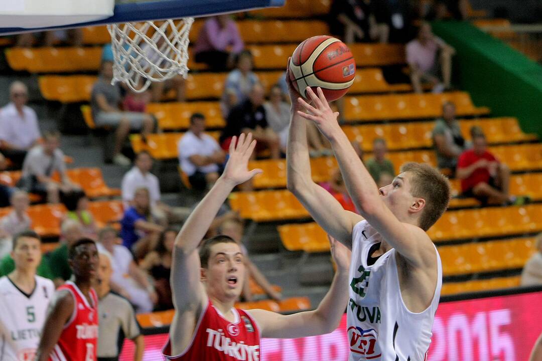 Europos jaunučių krepšinio čempionatas: Lietuva – Turkija 64:67.