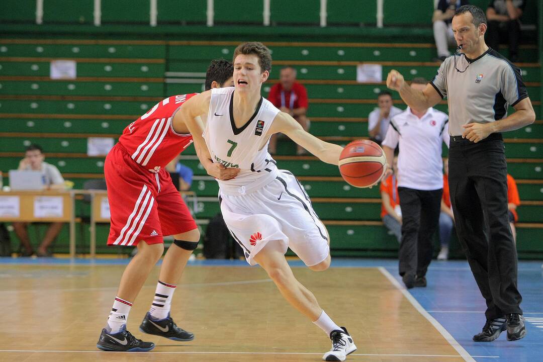 Europos jaunučių krepšinio čempionatas: Lietuva – Turkija 64:67.