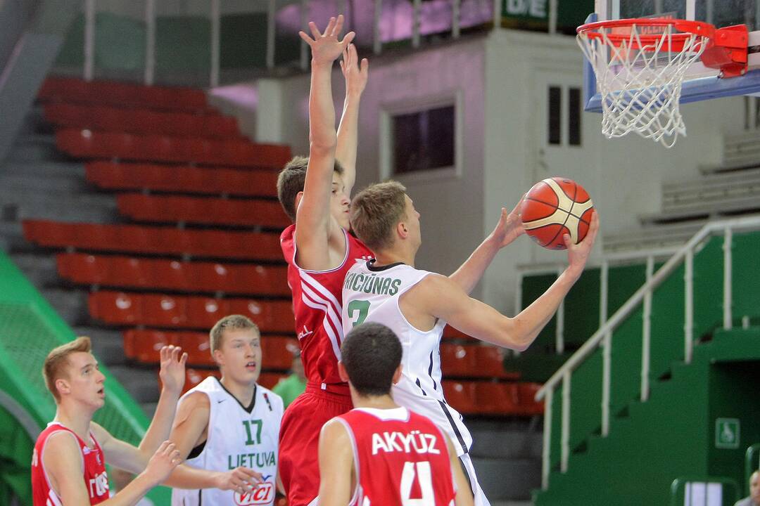 Europos jaunučių krepšinio čempionatas: Lietuva – Turkija 64:67.