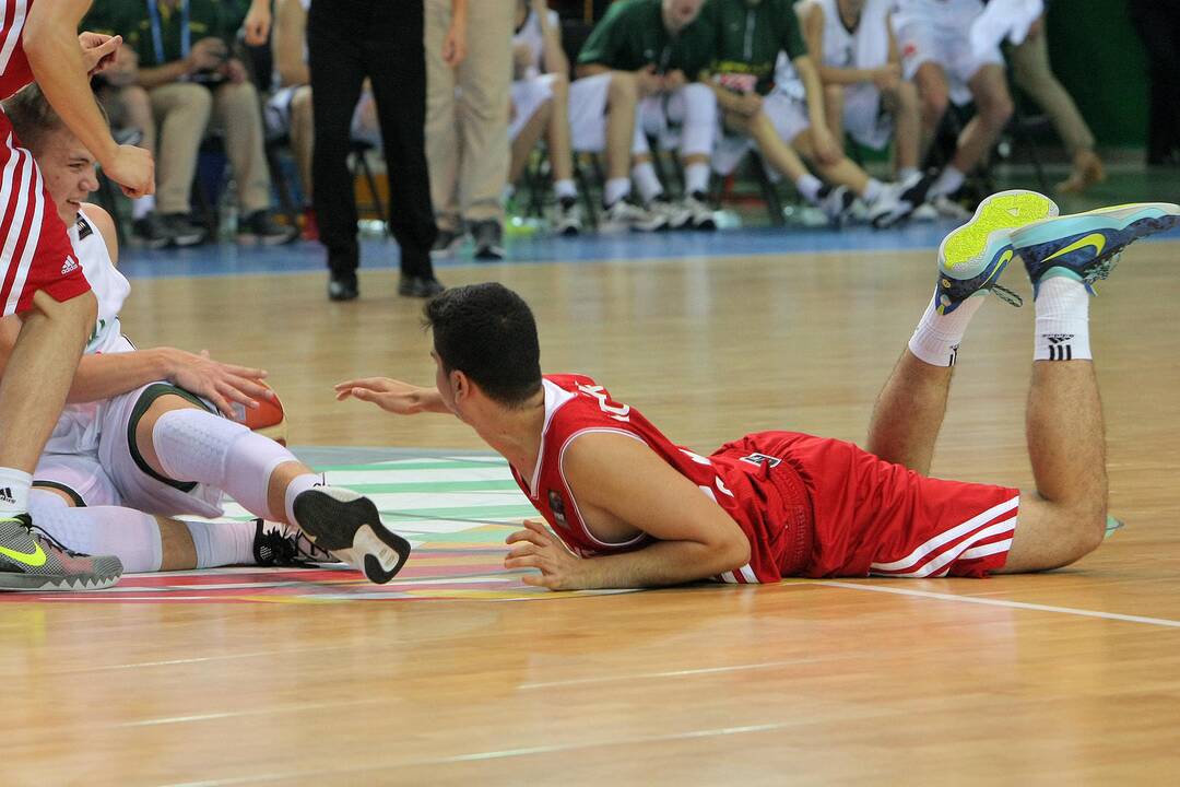 Europos jaunučių krepšinio čempionatas: Lietuva – Turkija 64:67.