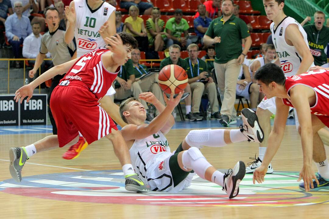 Europos jaunučių krepšinio čempionatas: Lietuva – Turkija 64:67.