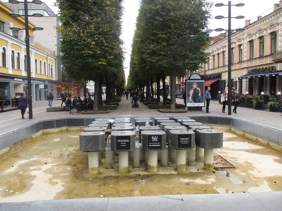 Kauno fontanai išjungti iki pavasario