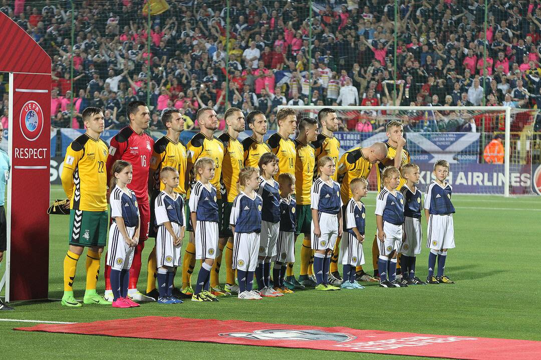 Futbolas: Lietuva – Škotija 0:3