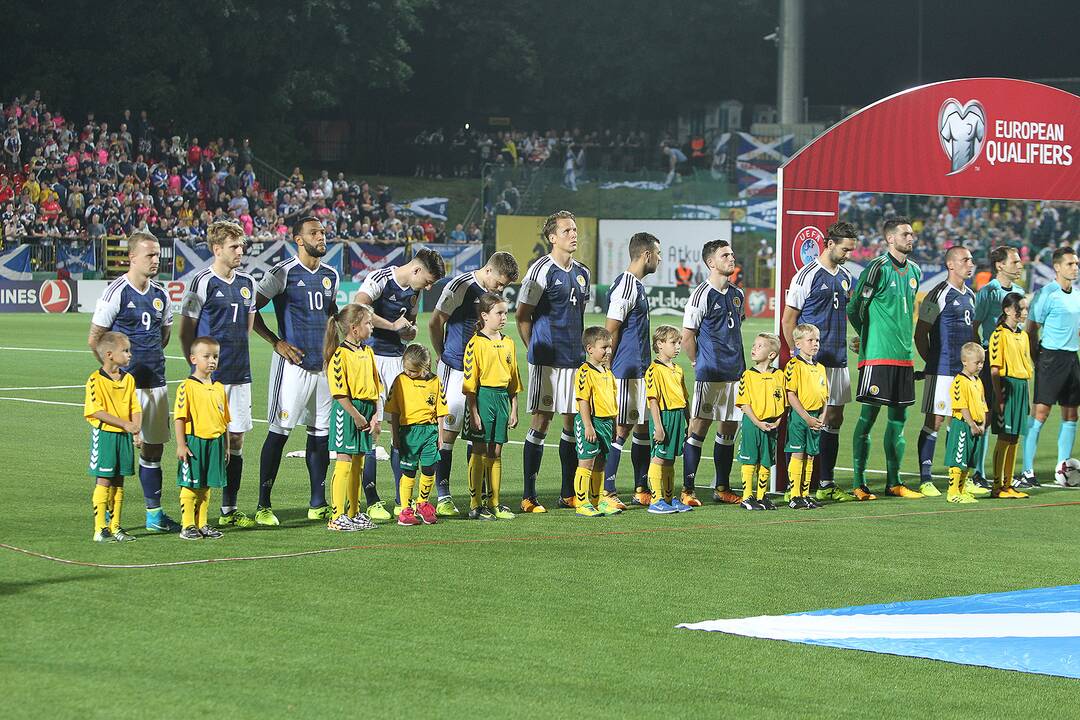 Futbolas: Lietuva – Škotija 0:3