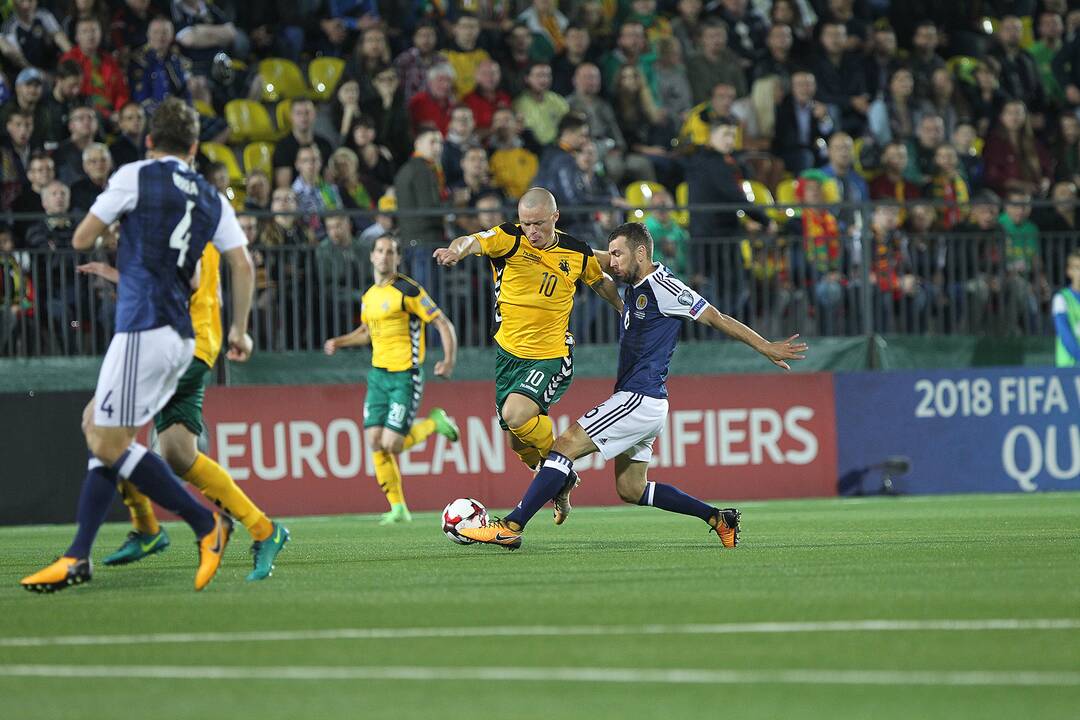 Futbolas: Lietuva – Škotija 0:3