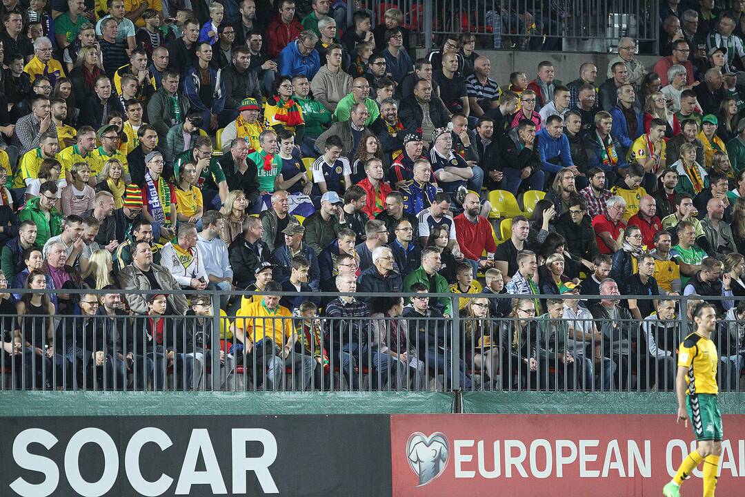 Futbolas: Lietuva – Škotija 0:3