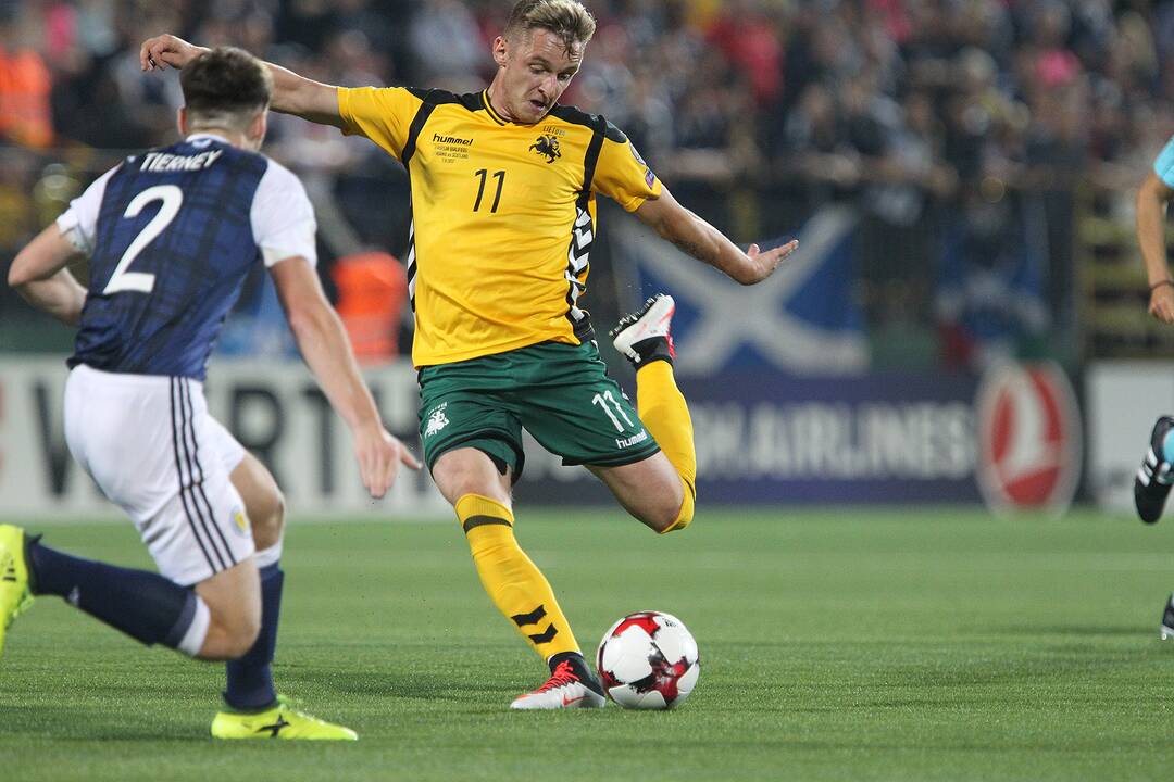 Futbolas: Lietuva – Škotija 0:3
