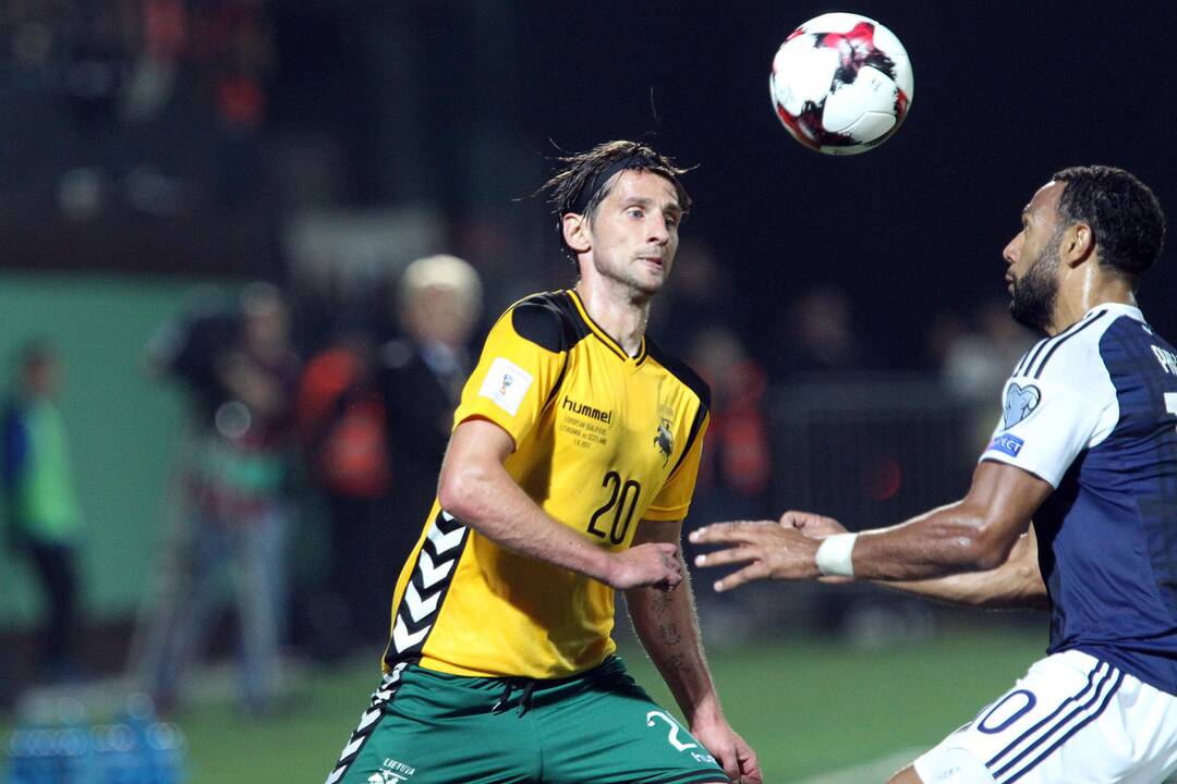 Futbolas: Lietuva – Škotija 0:3