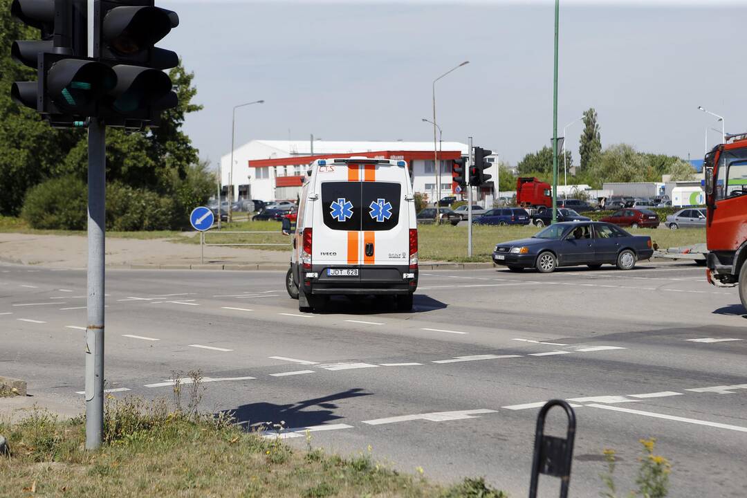 Avarija Šilutės ir Smiltelės gatvių sankryžoje