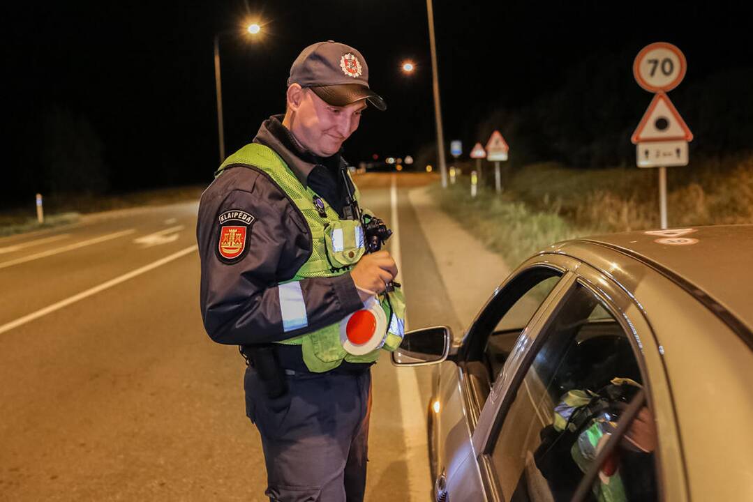 Naktinis policijos reidas Klaipėdoje