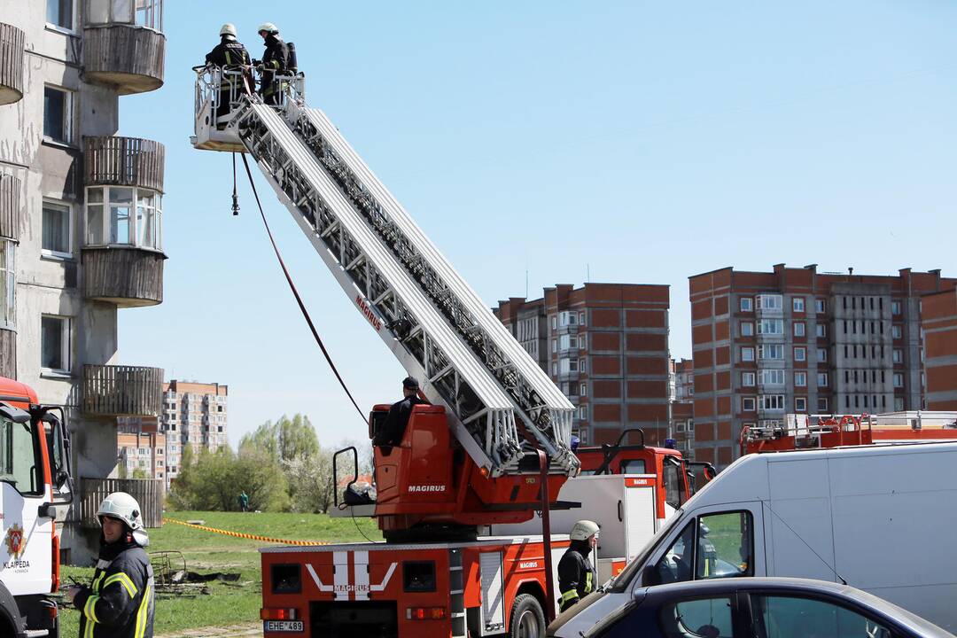 Vingio gatvėje degė butas