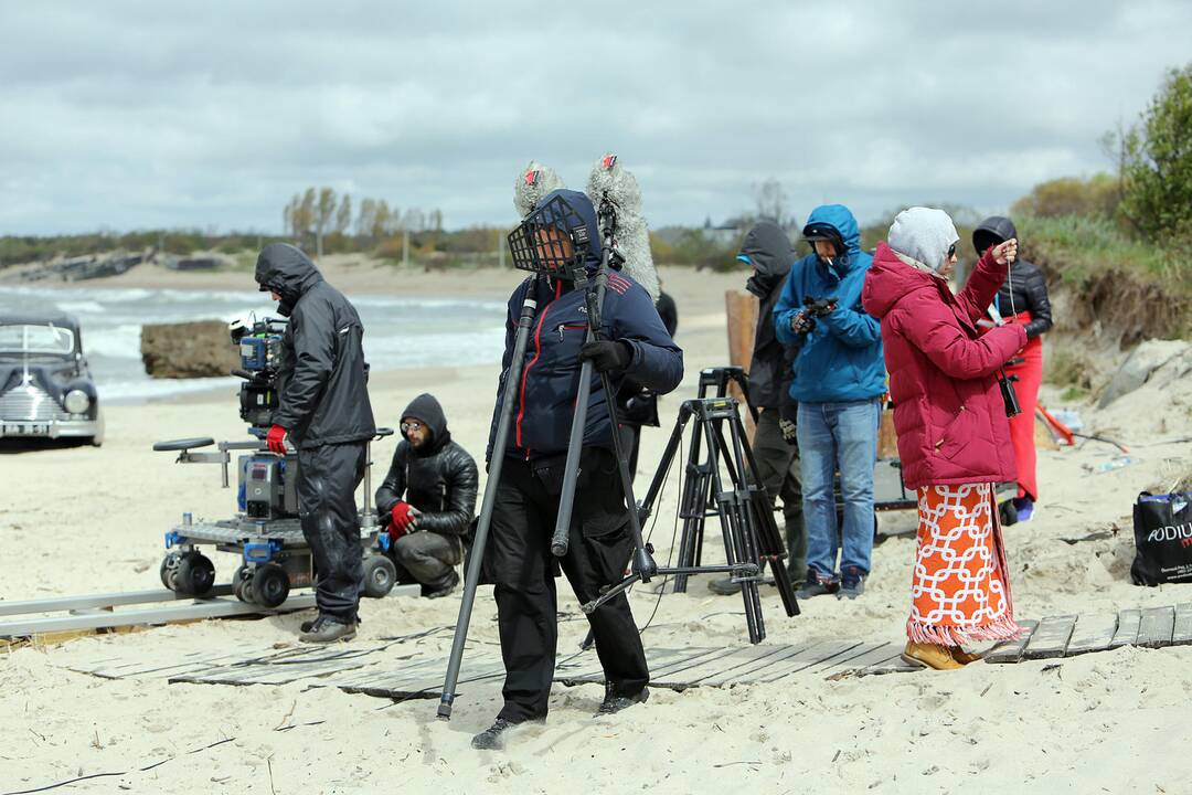 Filmo "Svetimi" filmavimas pajūryje