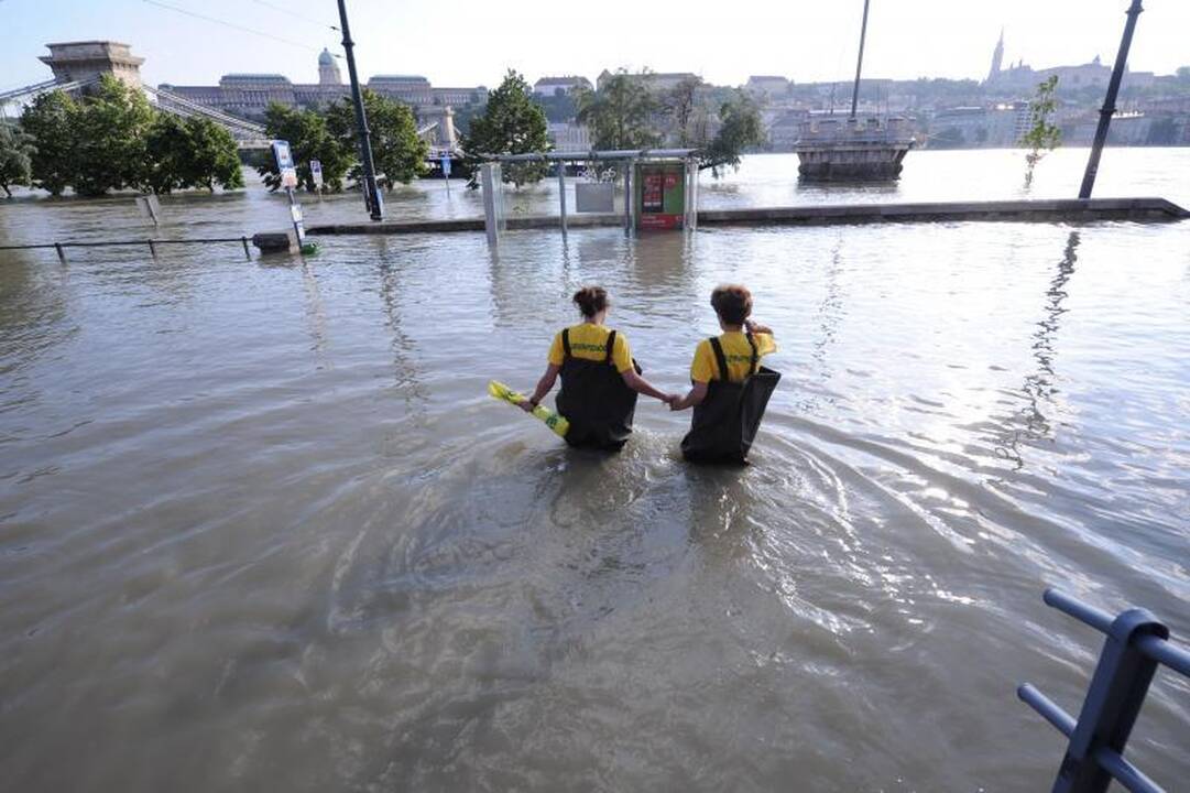 Budapeštui pavyko išvengti katastrofos per rekordinį potvynį