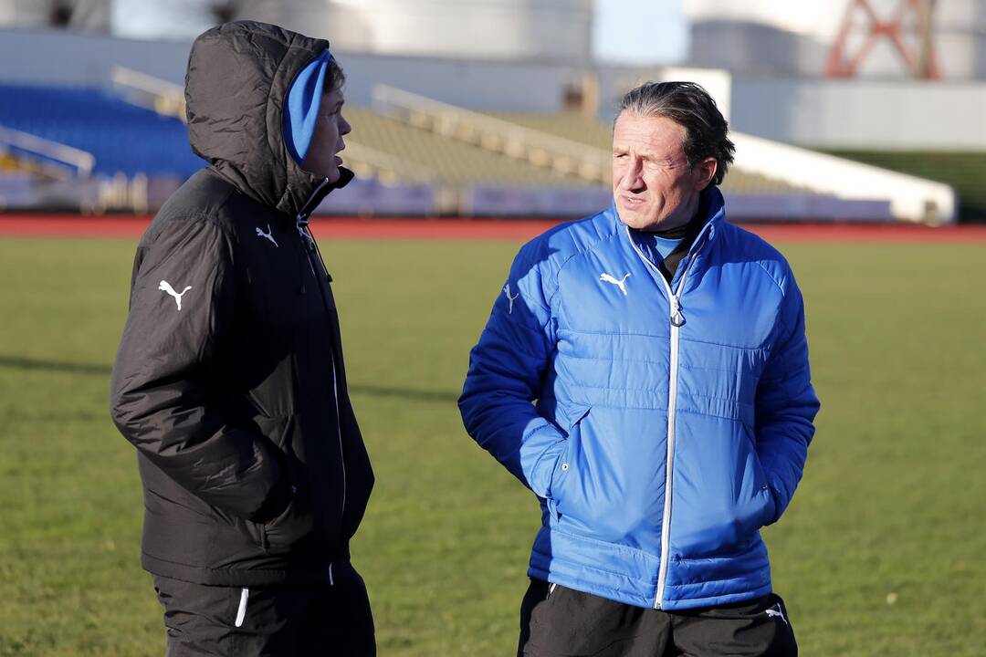 Pirmoji futbolo klubo "Atlantas" treniruotė