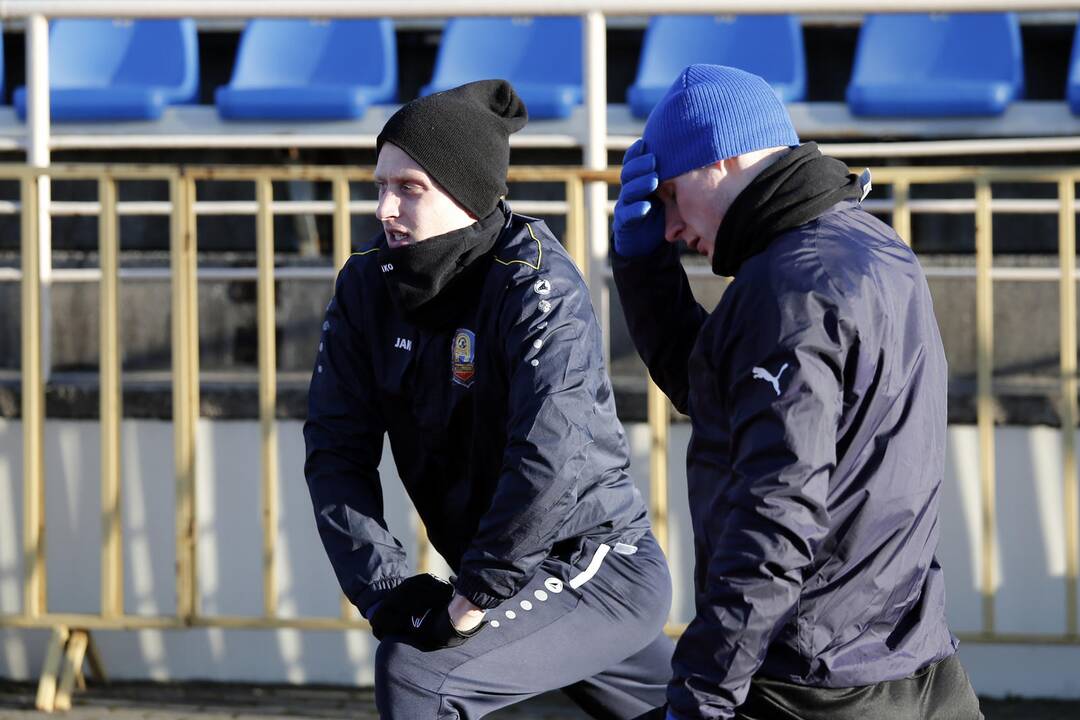 Pirmoji futbolo klubo "Atlantas" treniruotė