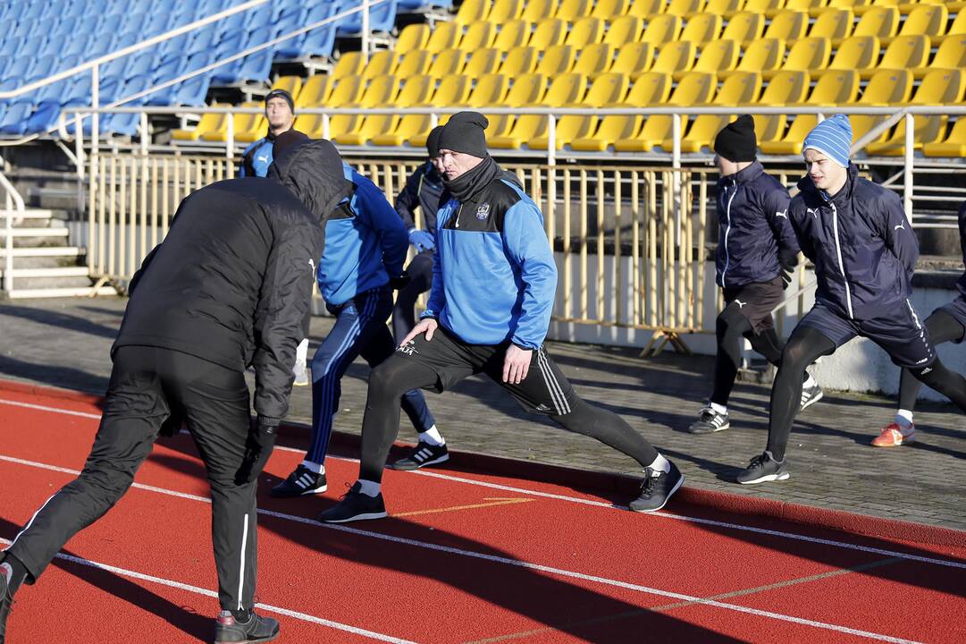 Pirmoji futbolo klubo "Atlantas" treniruotė