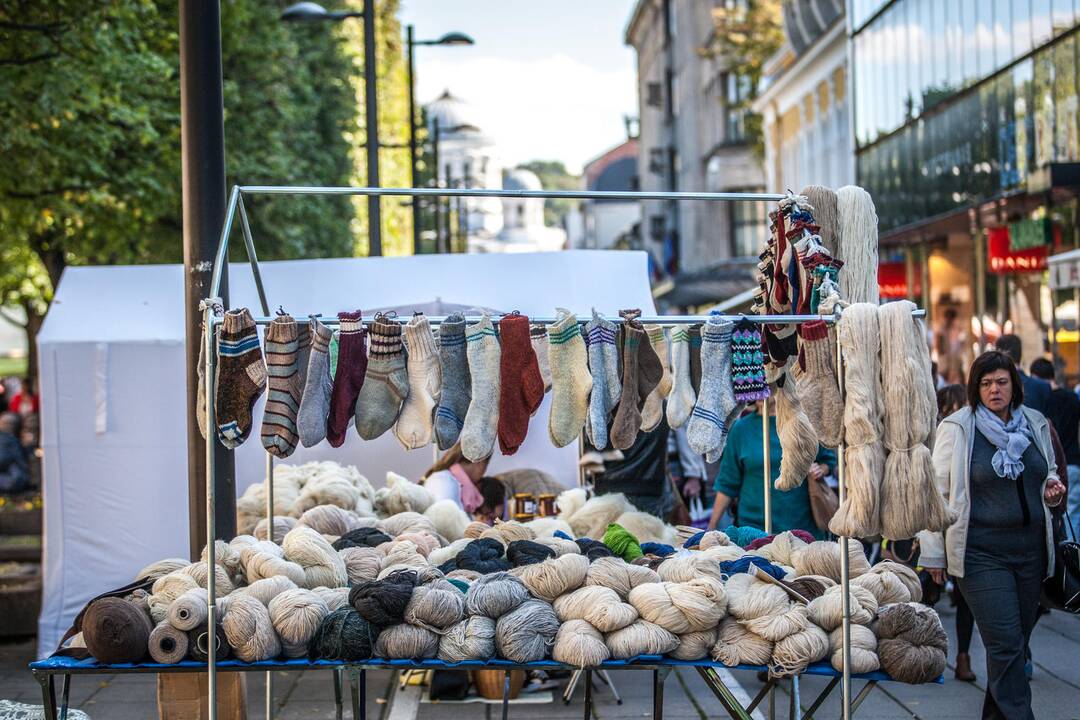 Rudens gėrybių mugė Laisvės alėjoje