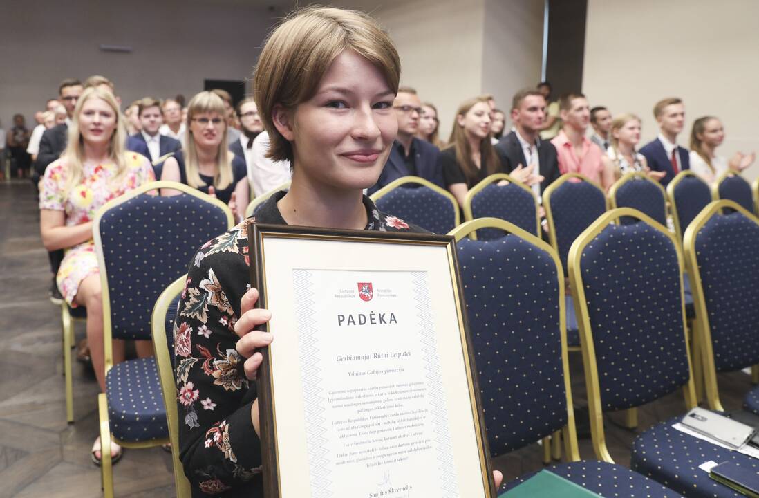 Šiais metais geriausiai abitūros egzaminus išlaikė Rūta Leiputė iš Vilniaus Gabijos gimnazijos