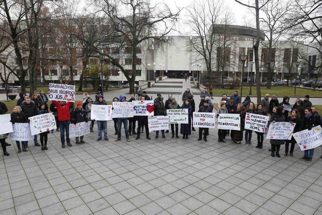 Pilaitės gyventojų piketas