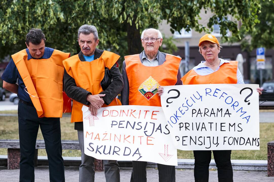 „Solidarumas“ protestavo prieš mokesčių reformą