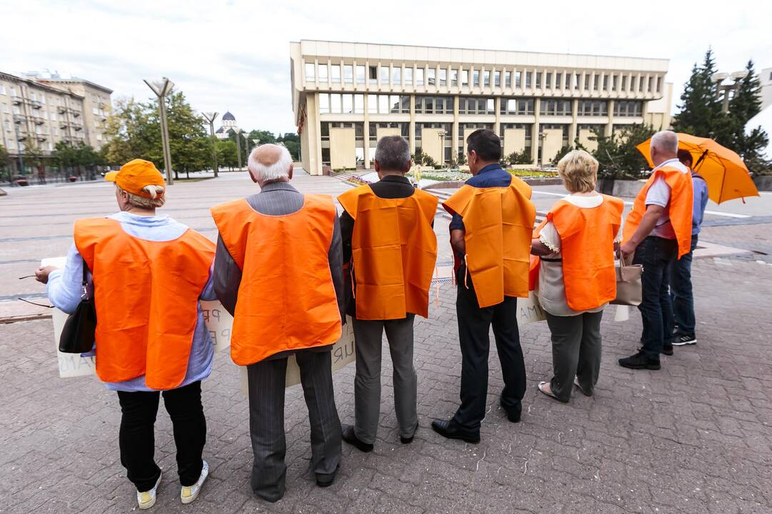 „Solidarumas“ protestavo prieš mokesčių reformą