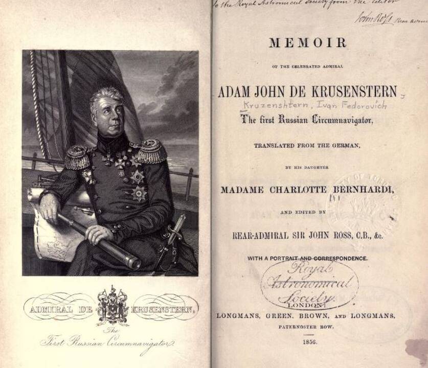 Patirtis: kovinį krikštą A.J.Kruzensternas gavo Revelio jūrų mūšyje 1790 m. gegužės 2 d.