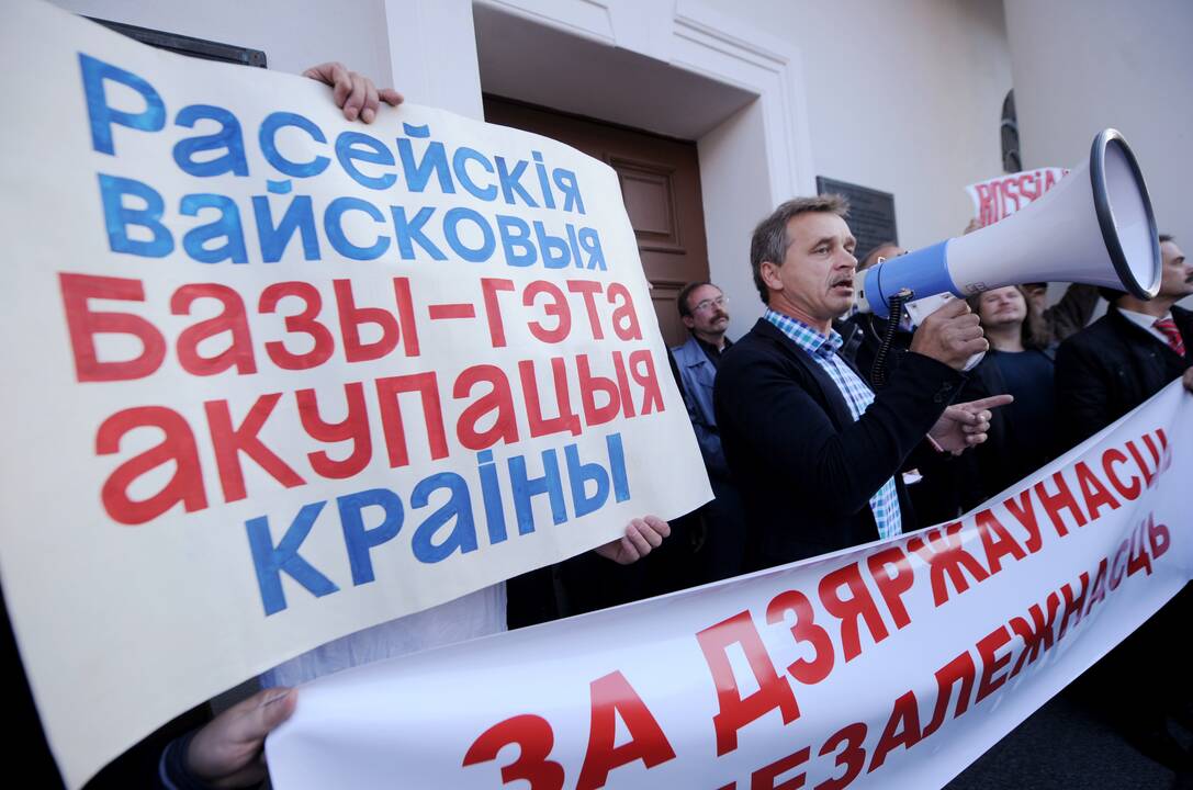 Protestas prieš Rusijos karinę bazę