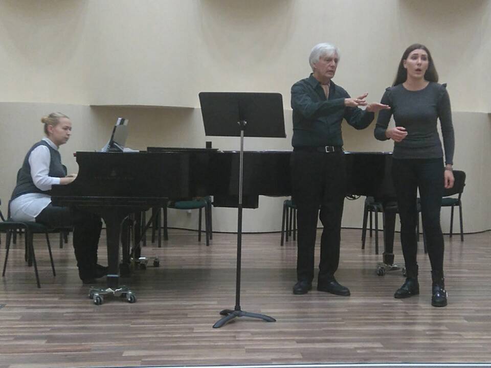 W. Niessneris (centre) su projekto dalyviais