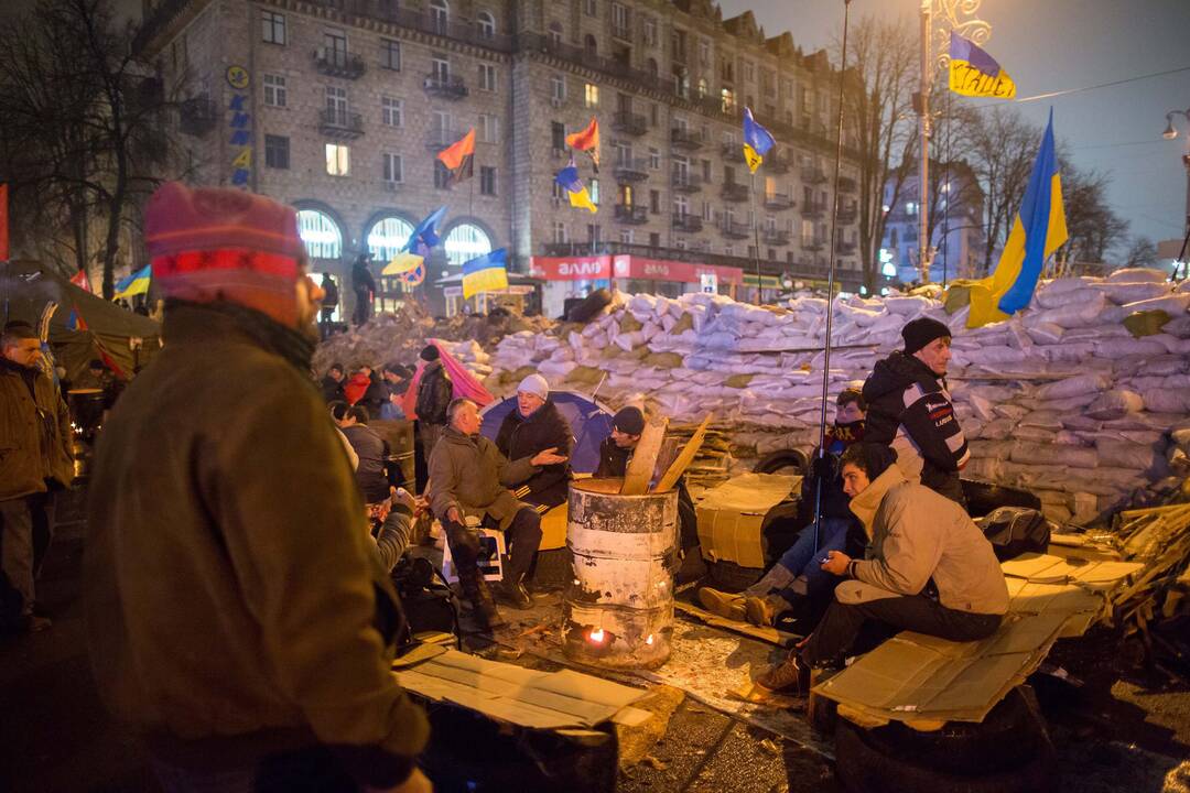 Protestuotojai rengiasi karštam savaitgaliui Kijeve