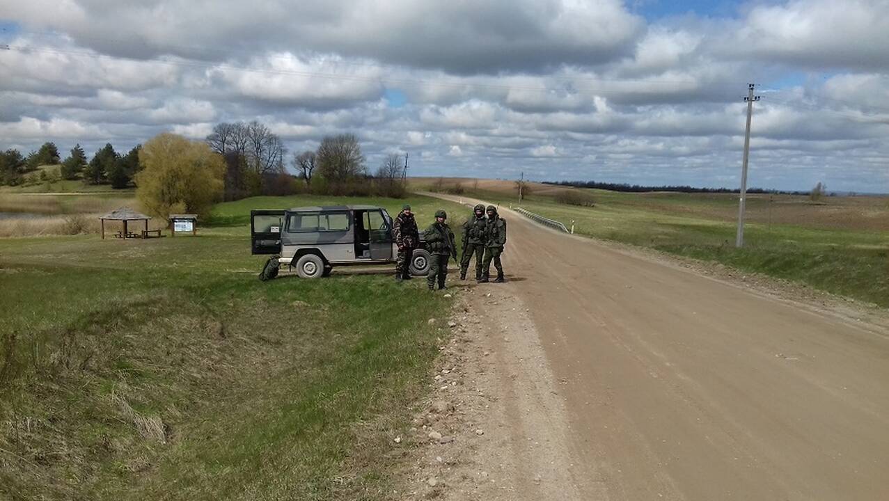 Pasieniečiai treniruojasi pratybose „Žaibo kirtis“