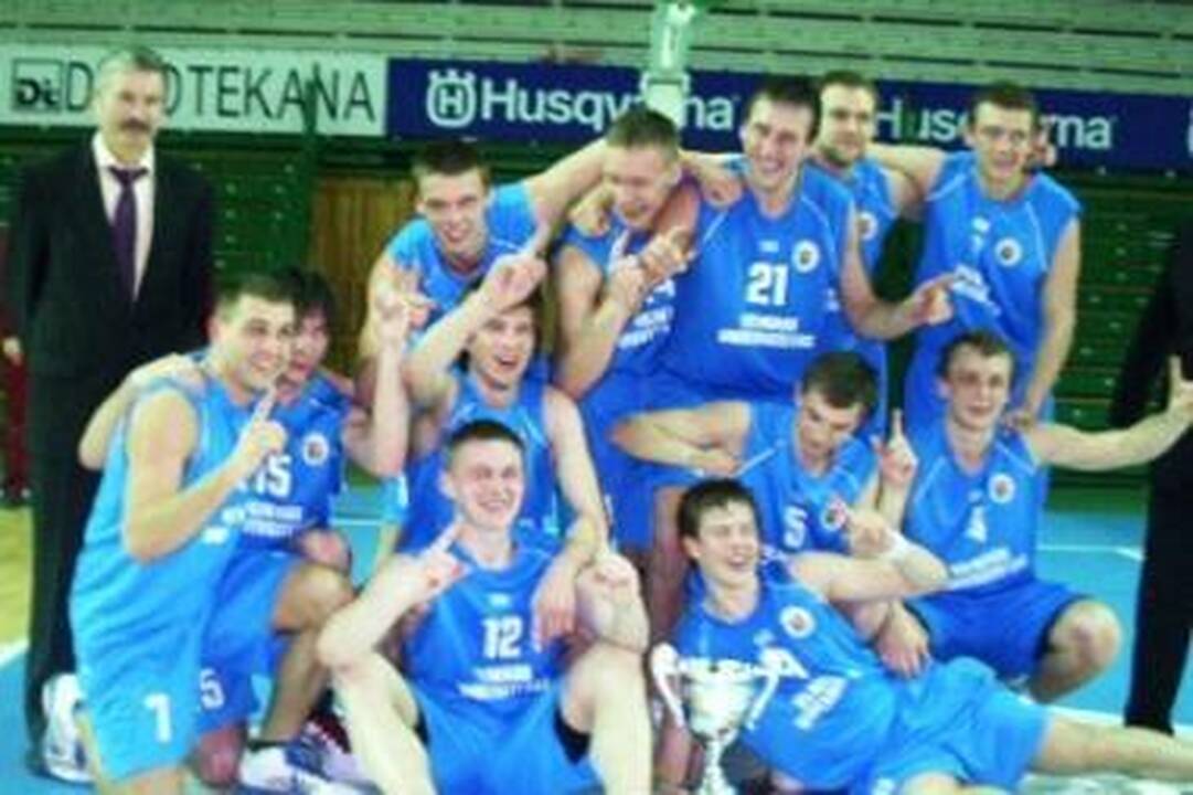 Lietuvos studentų krepšinio lygos II grupės čempionai - VU krepšininkai