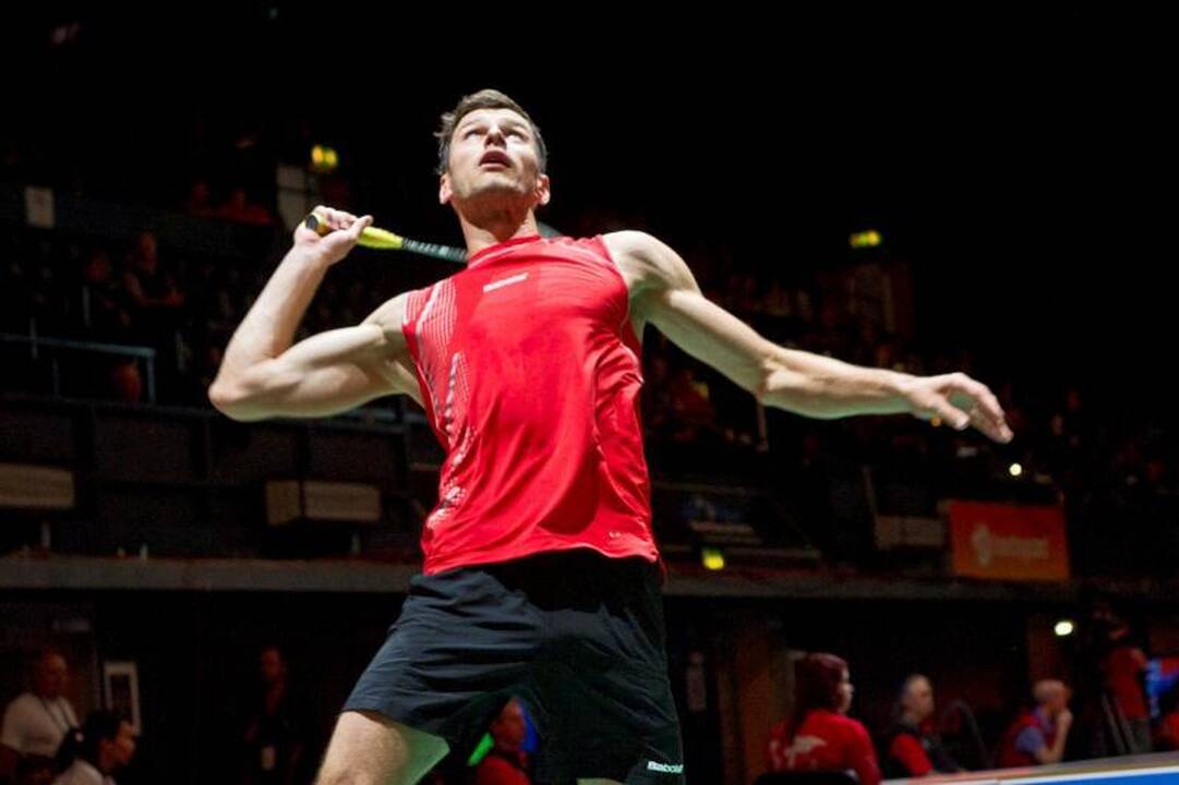 K.Navickas sėkmingai žaidžia badmintono turnyre Ukrainoje