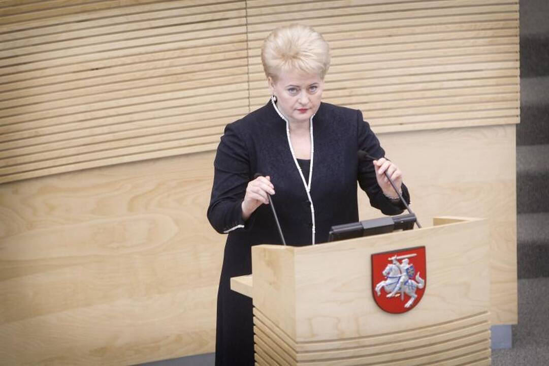 D. Grybauskaitė nekomentuoja premjero kalbų dėl euro