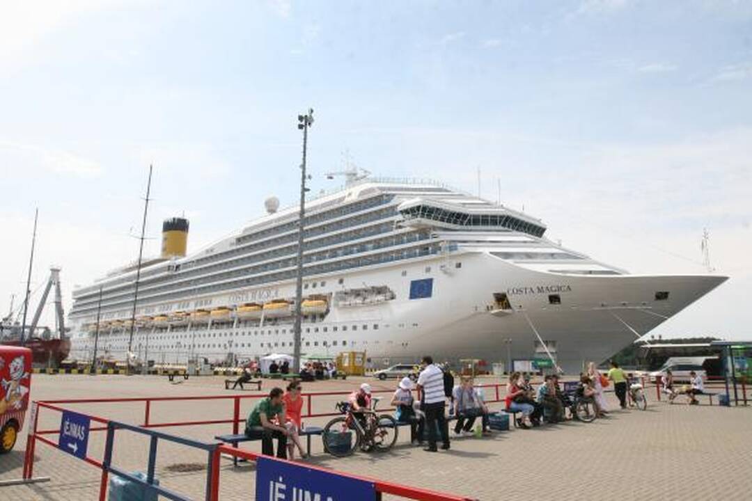 „Costa Magica“ į Klaipėdą vėl atplukdė tūkstančius turistų