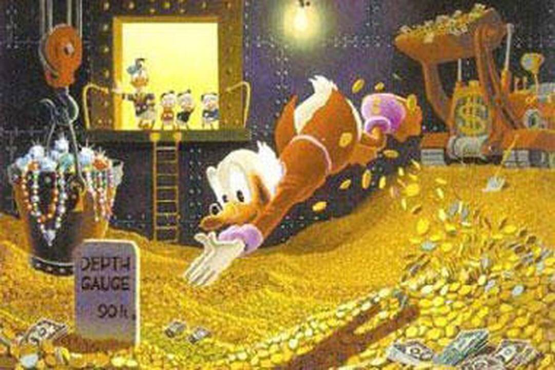 Scrooge`as McDuckas - turtingiausias pramanytas personažas 